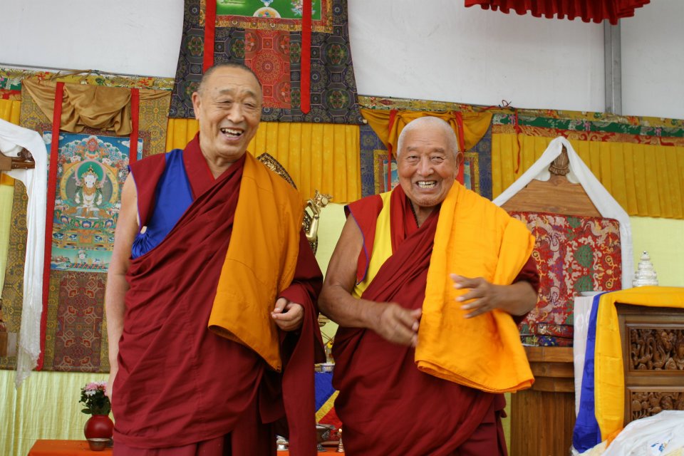 Long Life Mandala Offering to H.H 33rd Menri Trizen Rinpoche and H.E Menri Yongdzin Rinpoche